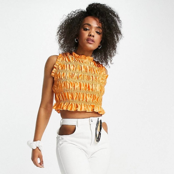 Satin Crop Top